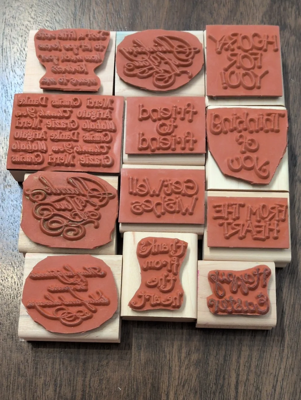 Stampin Up! set wooden